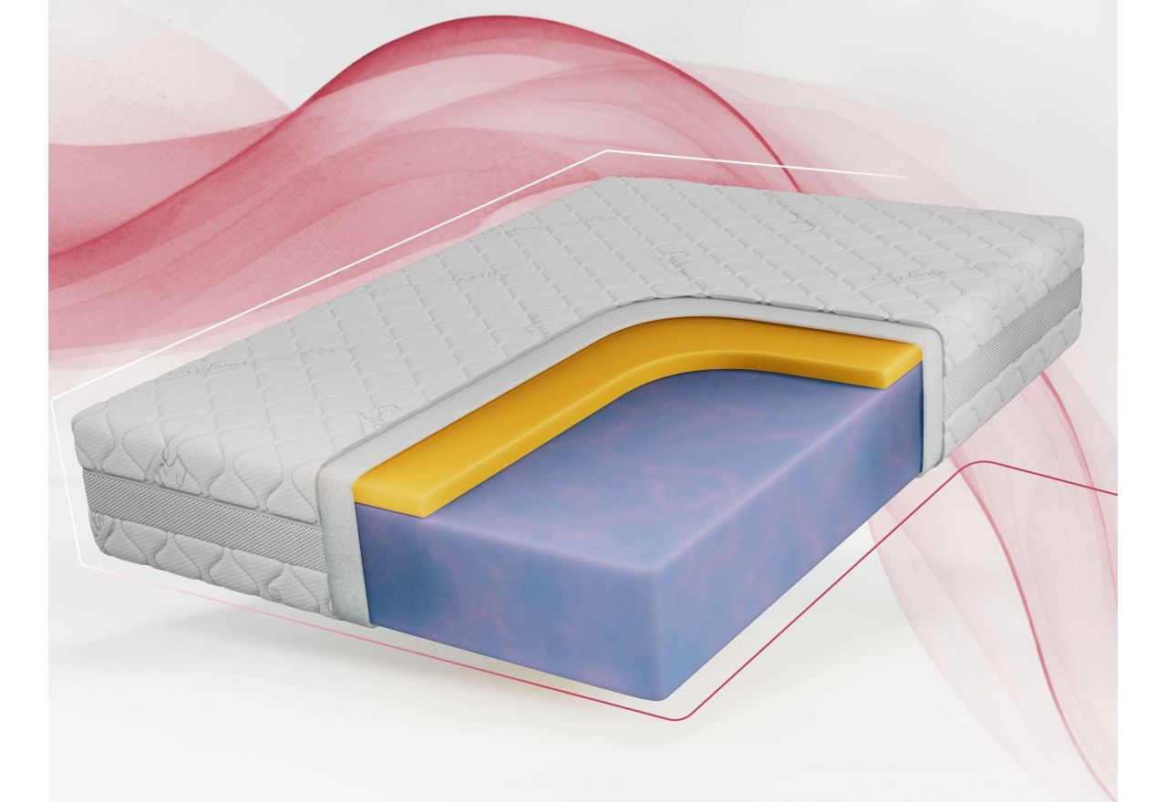 Materac piankowy DIVO 180x200 cm - H2 - pokrowiec SIVO