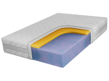 Materac piankowy DIVO 120x200 cm - H2 - pokrowiec SIVO