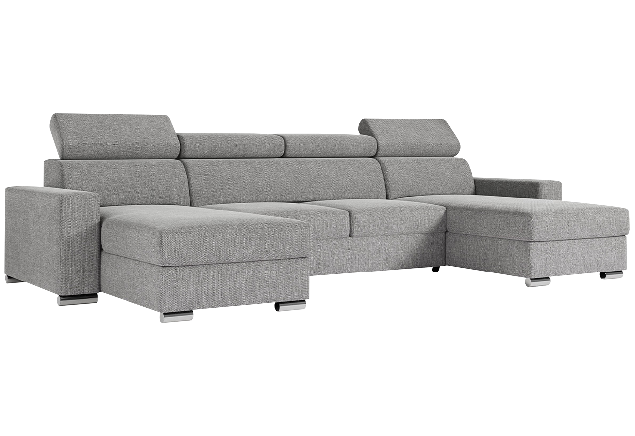 Narożnik FOX U - Matana 01 - jasny szary - OUTLET