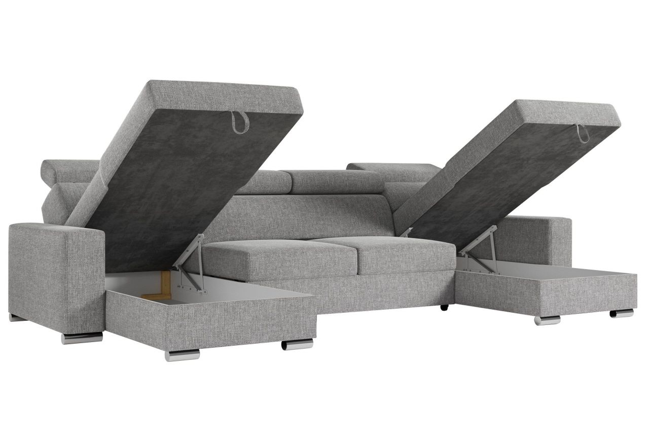 Narożnik FOX U - Matana 01 - jasny szary - OUTLET