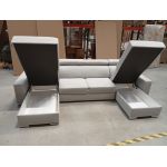 Narożnik FOX U - Matana 01 - jasny szary - OUTLET