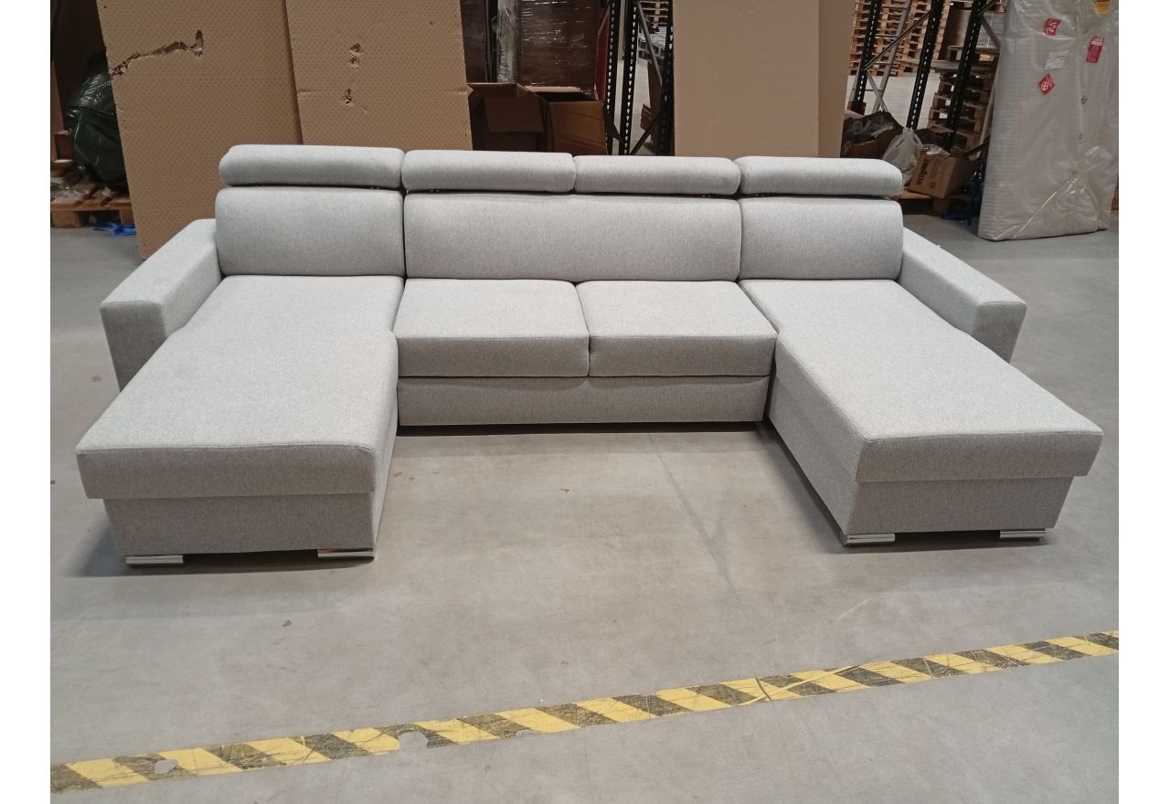 Narożnik FOX U - Matana 01 - jasny szary - OUTLET