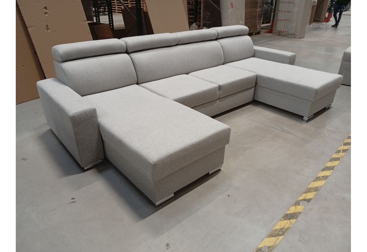 Narożnik FOX U - Matana 01 - jasny szary - OUTLET