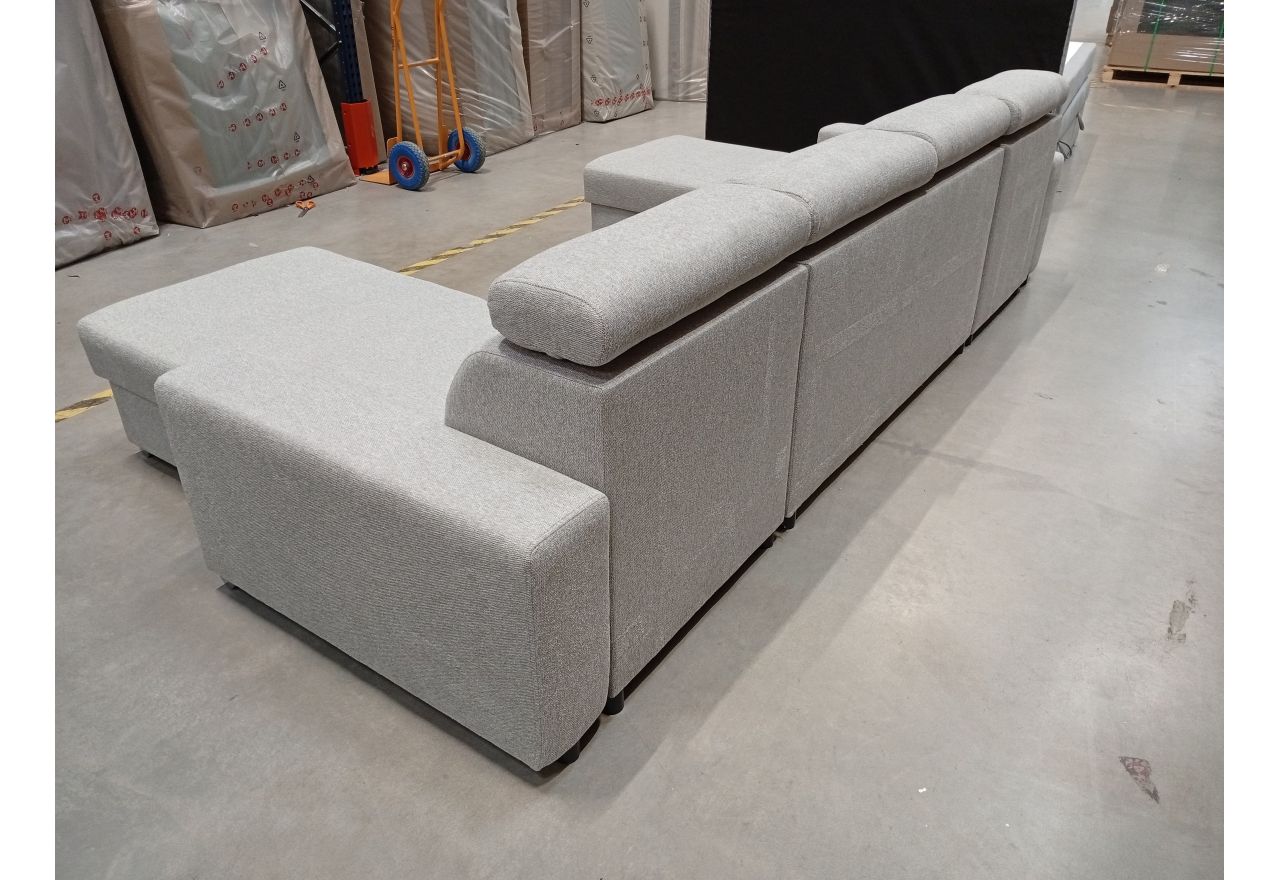 Narożnik FOX U - Matana 01 - jasny szary - OUTLET