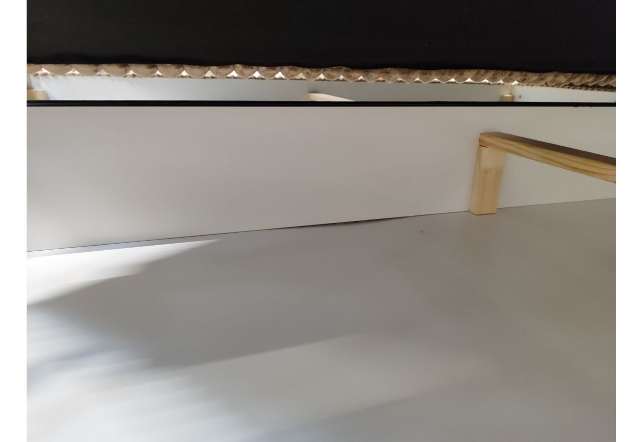 Łóżko kontynentalne TILIANO KING 200x200 - Tilia 17 - brązowy - OUTLETU