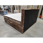 Łóżko kontynentalne TILIANO KING 200x200 - Tilia 17 - brązowy - OUTLETU