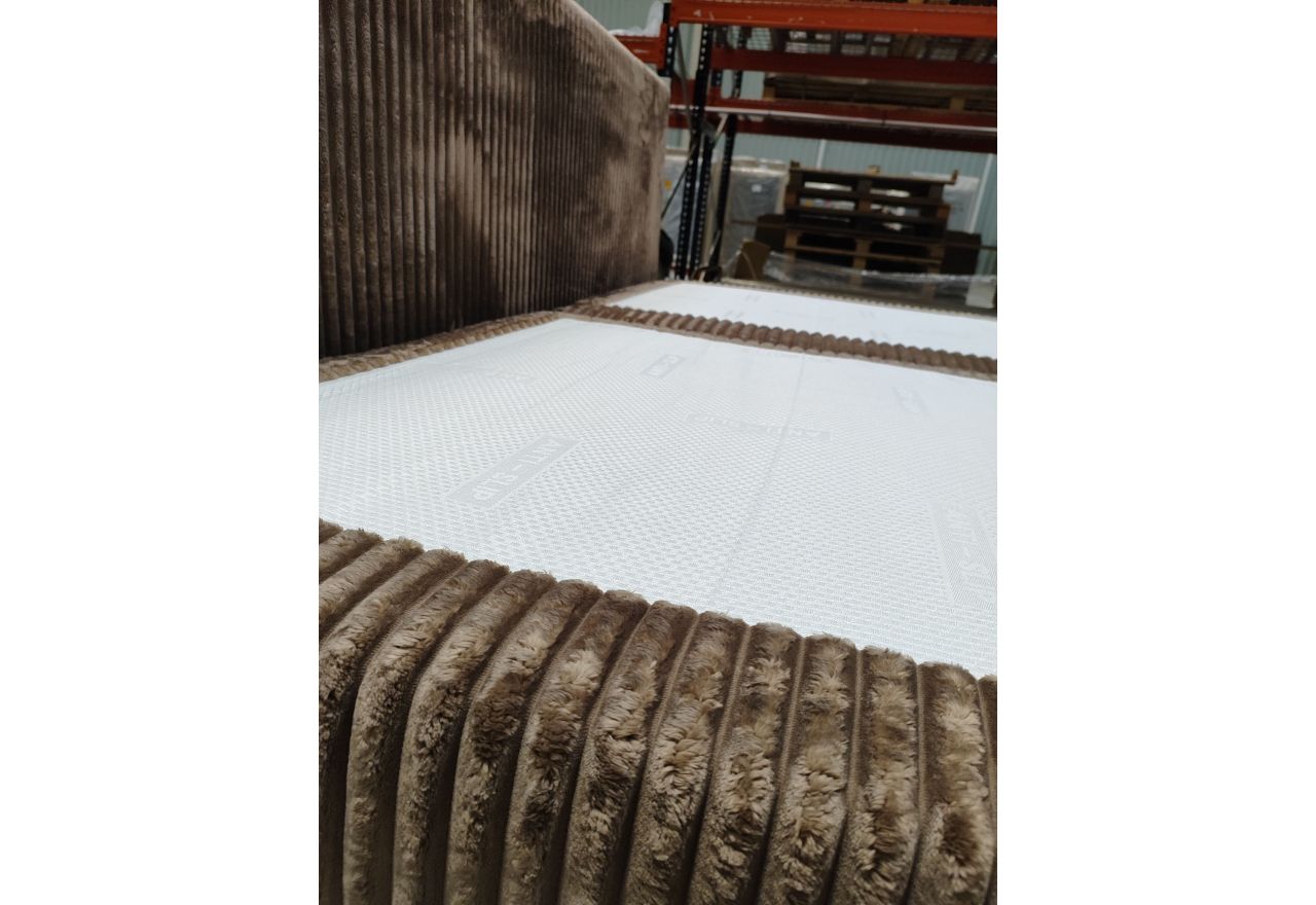 Łóżko kontynentalne TILIANO KING 200x200 - Tilia 17 - brązowy - OUTLETU