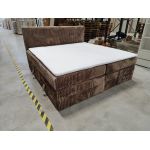 Łóżko kontynentalne TILIANO KING 200x200 - Tilia 17 - brązowy - OUTLETU