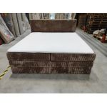 Łóżko kontynentalne TILIANO KING 200x200 - Tilia 17 - brązowy - OUTLETU