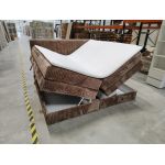 Łóżko kontynentalne TILIANO KING 200x200 - Tilia 17 - brązowy - OUTLETU