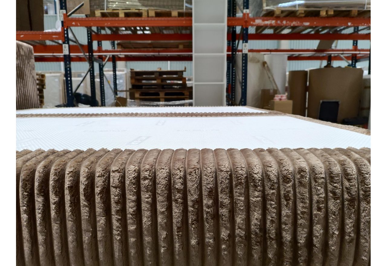 Łóżko kontynentalne TILIANO KING 200x200 - Tilia 17 - brązowy - OUTLETU