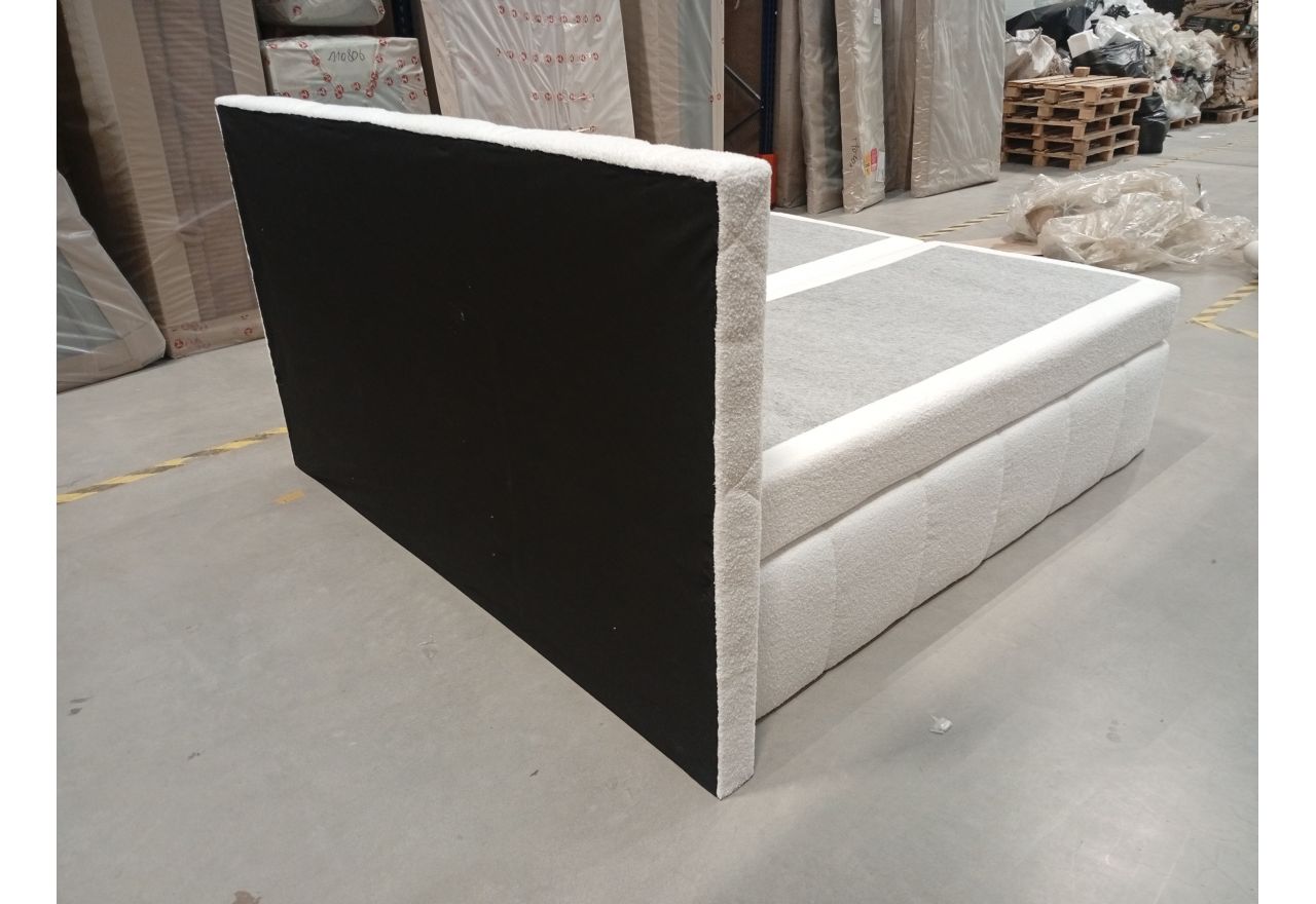 Łóżko kontynentalne RITA 180x200 - Now or Never 01 - biały - OUTLETU