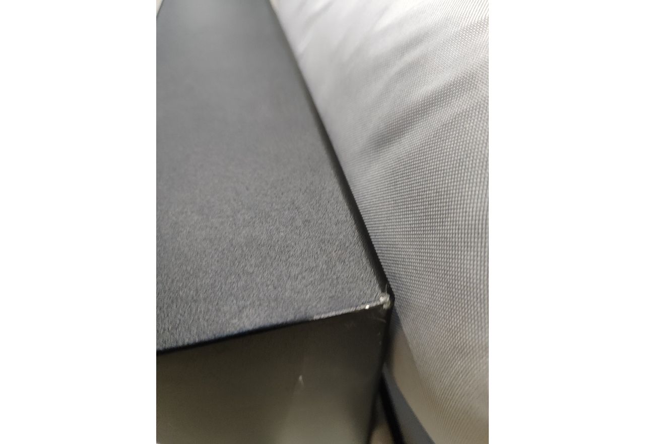 Metalowy fotel ogrodowy ELBA S1 - szary - OUTLETU