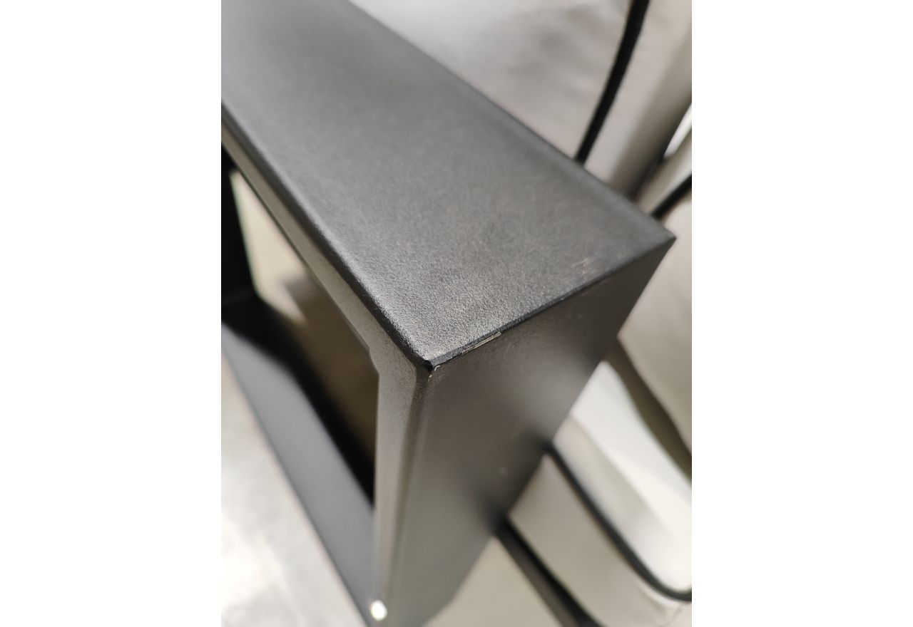 Metalowy fotel ogrodowy ELBA S1 - szary - OUTLETU