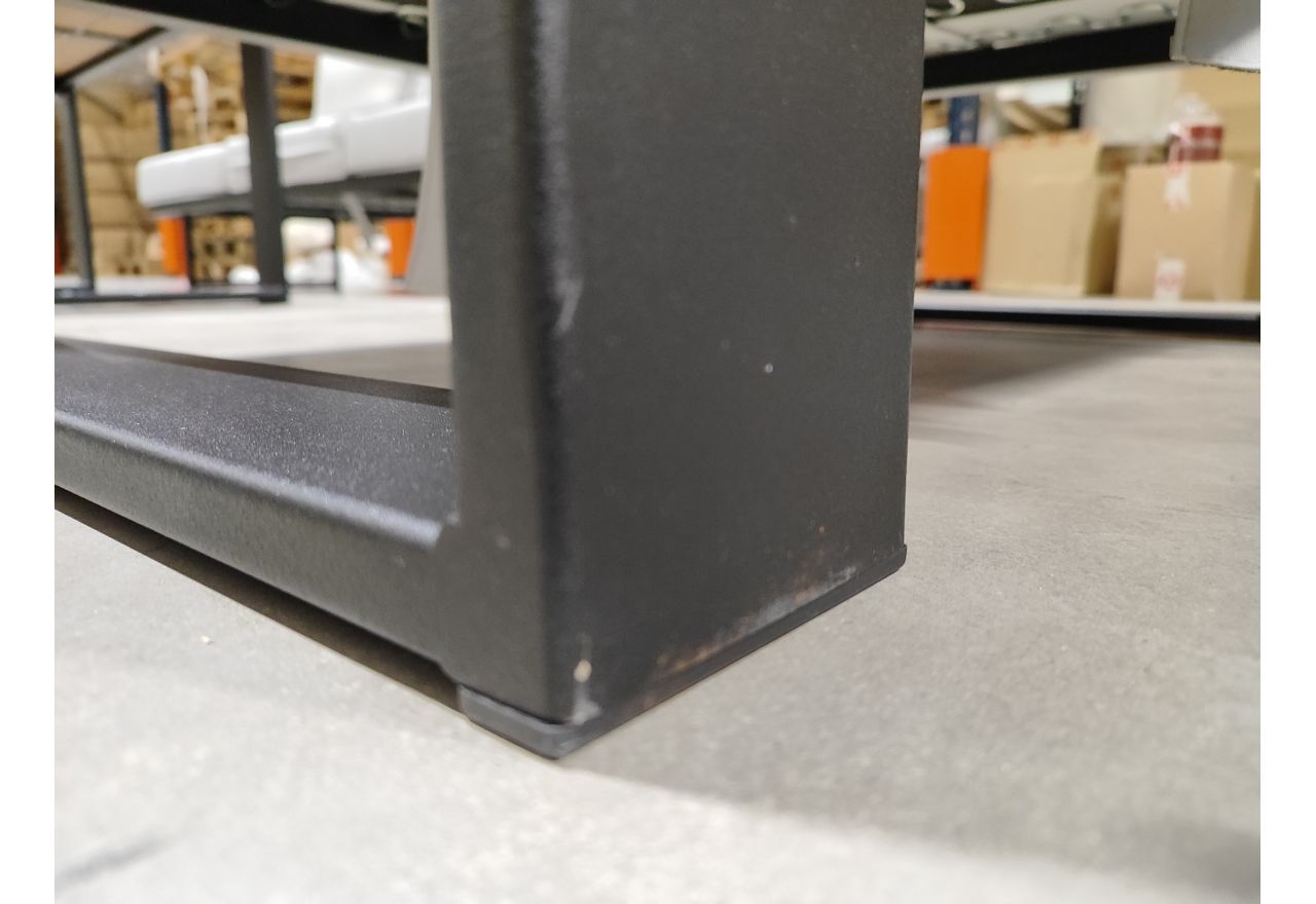 Metalowy fotel ogrodowy ELBA S1 - szary - OUTLETU