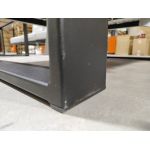 Metalowy fotel ogrodowy ELBA S1 - szary - OUTLETU