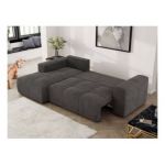 Narożnik MONIVA L - strona lewa - ciemnoszary, welwet