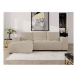 Narożnik MONIVA L - strona lewa - kremowy, struktura