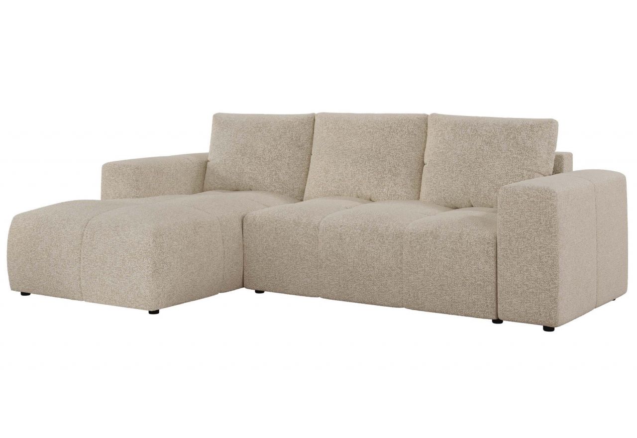 Narożnik MONIVA L - strona lewa - kremowy, struktura