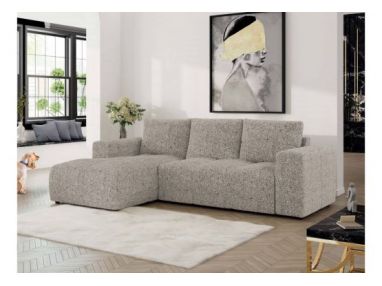 Narożnik MONIVA L - strona lewa - beżowy, struktura