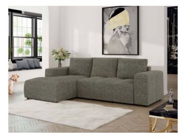 Narożnik MONIVA L - strona lewa - szary, struktura