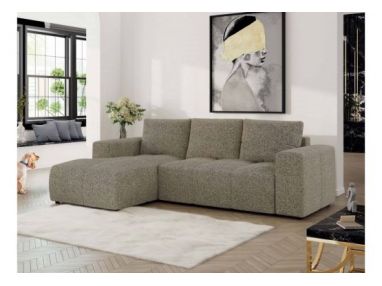 Narożnik MONIVA L - strona lewa - ciemnobeżowy, struktura