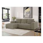 Narożnik MONIVA L - strona lewa - ciemnobeżowy, struktura