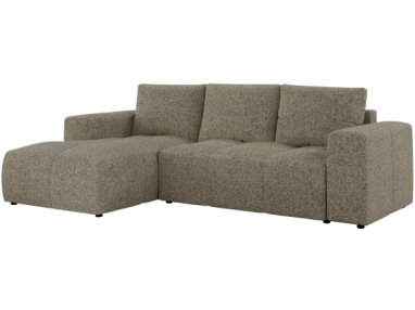 Narożnik MONIVA L - strona lewa - ciemnobeżowy, struktura