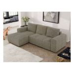 Narożnik MONIVA L - strona lewa - ciemnobeżowy, struktura