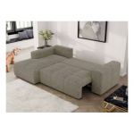 Narożnik MONIVA L - strona lewa - ciemnobeżowy, struktura