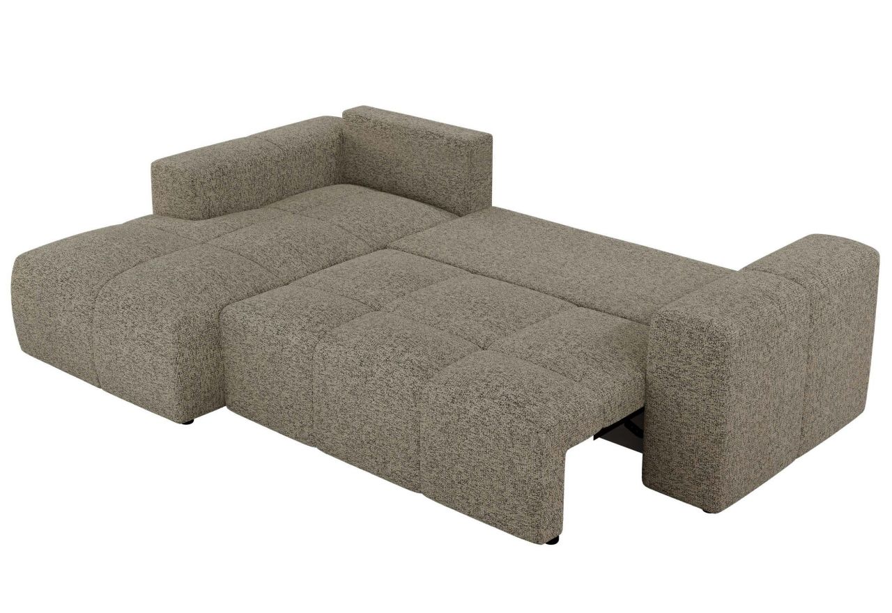 Narożnik MONIVA L - strona lewa - ciemnobeżowy, struktura