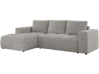 Narożnik MONIVA L - strona lewa - jasnoszary, struktura