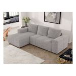 Narożnik MONIVA L - strona lewa - jasnoszary, struktura