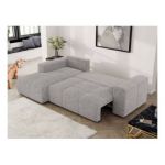 Narożnik MONIVA L - strona lewa - jasnoszary, struktura