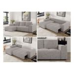 Narożnik MONIVA L - strona lewa - jasnoszary, struktura