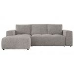 Narożnik MONIVA L - strona lewa - jasnoszary, struktura