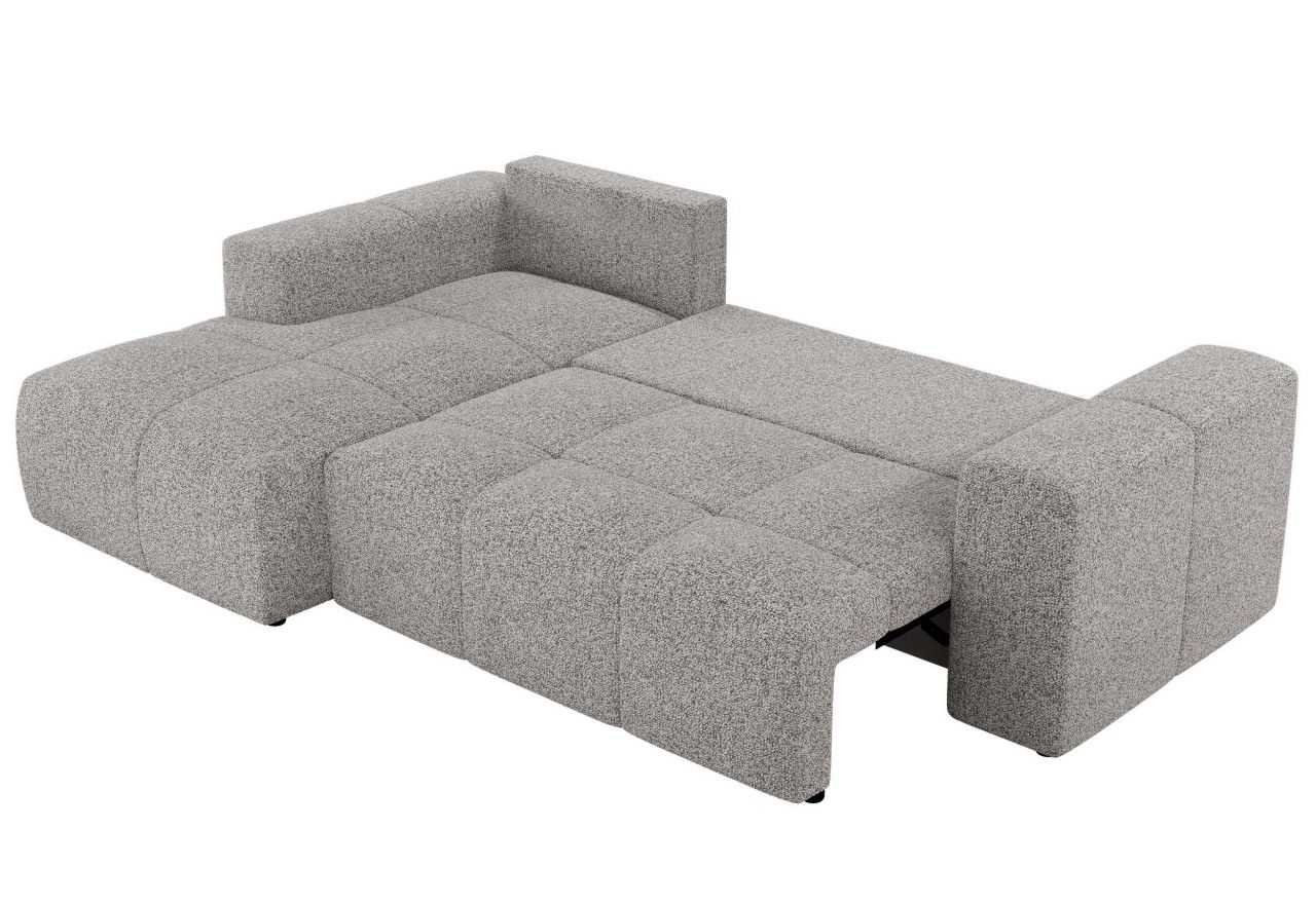 Narożnik MONIVA L - strona lewa - jasnoszary, struktura