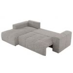 Narożnik MONIVA L - strona lewa - jasnoszary, struktura