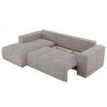 Narożnik MONIVA L - strona lewa - jasnoszary, struktura