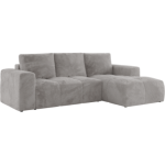 Narożnik MONIVA L - strona prawa - jasnoszary, plusz