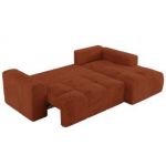Narożnik MONIVA L - strona prawa - pomarańczowy, plusz