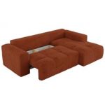 Narożnik MONIVA L - strona prawa - pomarańczowy, plusz