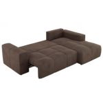 Narożnik MONIVA L - strona prawa - brązowy, welwet