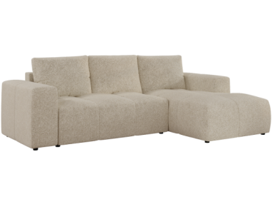 Narożnik MONIVA L - strona prawa - kremowy, struktura