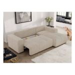 Narożnik MONIVA L - strona prawa - kremowy, struktura