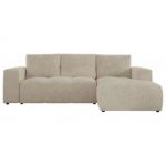 Narożnik MONIVA L - strona prawa - kremowy, struktura