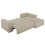 Narożnik MONIVA L - strona prawa - kremowy, struktura