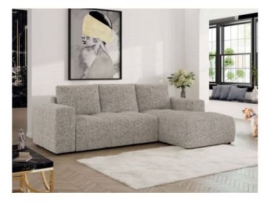 Narożnik MONIVA L - strona prawa - beżowy, struktura