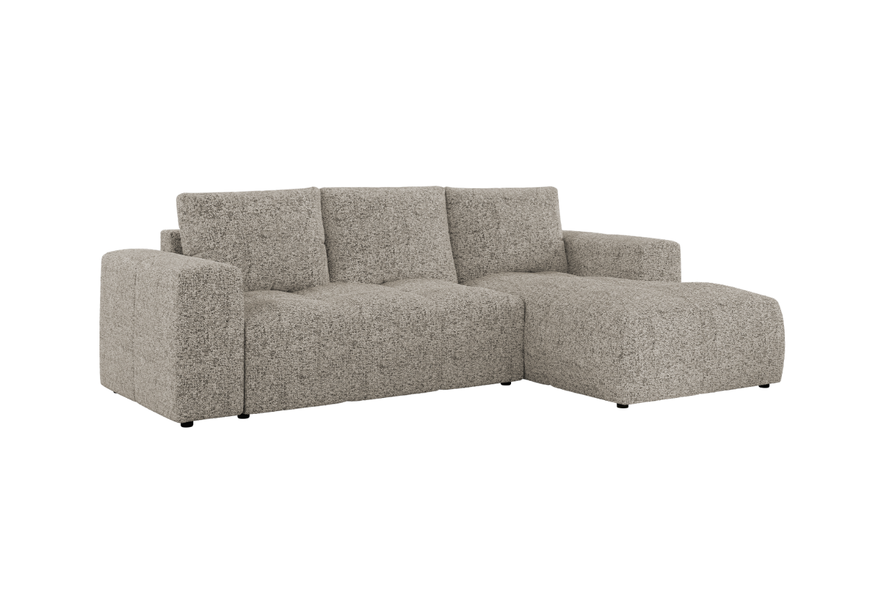 Narożnik MONIVA L - strona prawa - beżowy, struktura