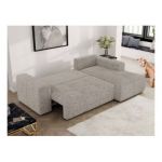 Narożnik MONIVA L - strona prawa - beżowy, struktura